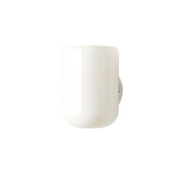 Juniper Dale Wall Sconce Mounted On A Plain Wall - White
