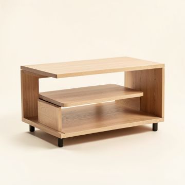 Dillard Floor Shelf Coffee Table With Storage (synthetic illustration; no displayed measurements)