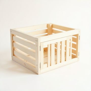Ridge Dale Empty Furniture-Style Pet Crate - Ivory (synthetic illustration; no displayed measurements)