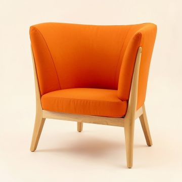 Bonnette 37 '' Wide Polyester Wingback Chair (synthetic illustration; no displayed measurements)