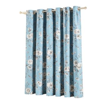 100 % Cotton Floral Thermal Grommet Curtains Panels