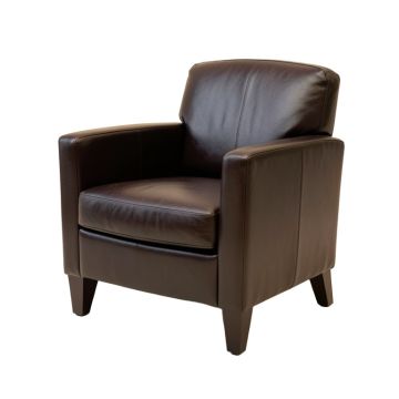 Upholstered Arm Chair In Dark
