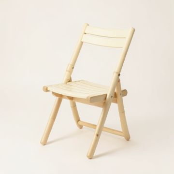 Hill Brook Folding Outdoor Chair - Cream (synthetic illustration; no displayed measurements)