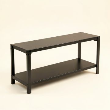 Laurel Dale Narrow Outdoor Storage Bench - Black (synthetic illustration; no displayed measurements)