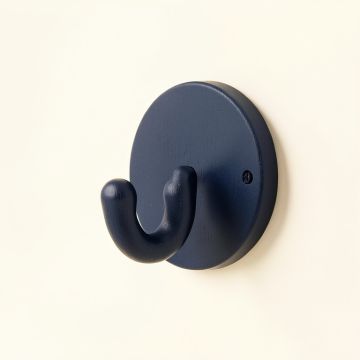 Hill Bridge Wall-Mounted Robe Hook - Navy (synthetic illustration; no displayed measurements)