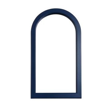 Wren Bend Framed Wall Mirror - Navy