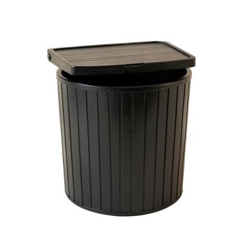 Dawn Branch Closed Garden Compost Bin - Black