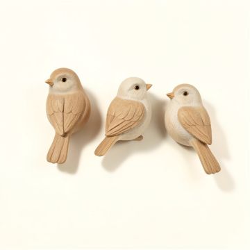 3 Piece Polystone Bird Wall Décor Set (synthetic illustration; no displayed measurements)