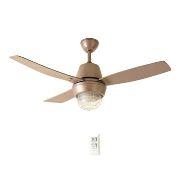 34 '' Fennec 4 - Blade Caged Ceiling Fan With Wall Control And Light Kit Included