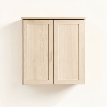 Clay Dale Wall-Mounted Laundry Cabinet - Beige (synthetic illustration; no displayed measurements)