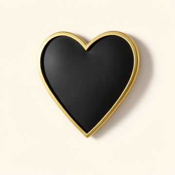 Gold Heart Metal Wall Décor (synthetic illustration; no displayed measurements)