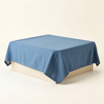 Cedar Brook Flat Bed Sheet - Blue (synthetic illustration; no displayed measurements)