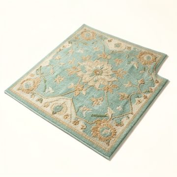 Woolsey Floral Hand-Hooked Light Teal/Tan Indoor/Outdoor Area Rug (synthetic illustration; no displayed measurements)