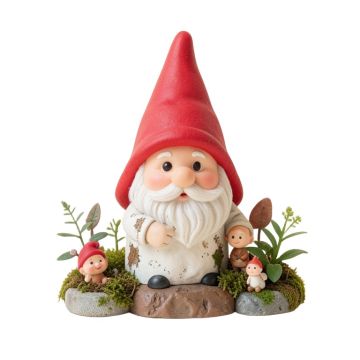 Gnome 7 Piece Fairy Garden Set