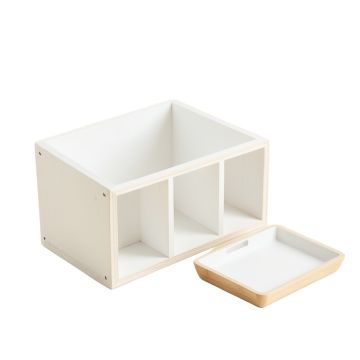 Meadow Branch Empty Coffee-Station Organizer - White