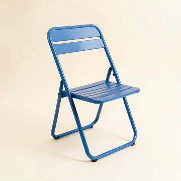 Alder Canyon Folding Outdoor Chair - Blue (synthetic illustration; no displayed measurements)