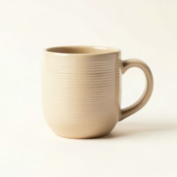 Laurel Crossing Ceramic Mug - Beige (synthetic illustration; no displayed measurements)