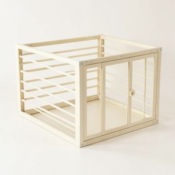 Glen Falls Empty Furniture-Style Pet Crate - Ivory (synthetic illustration; no displayed measurements)