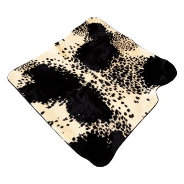 Freman Animal Print Cowhide Black/Beige Area Rug