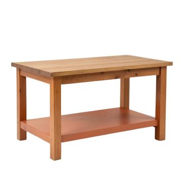 Bay Crest Empty Workshop Workbench - Terracotta (synthetic illustration; no displayed measurements)