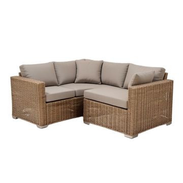 Lilith 76.8 '' Wide Outdoor Wicker Symmetrical Patio Sectional With Cushions