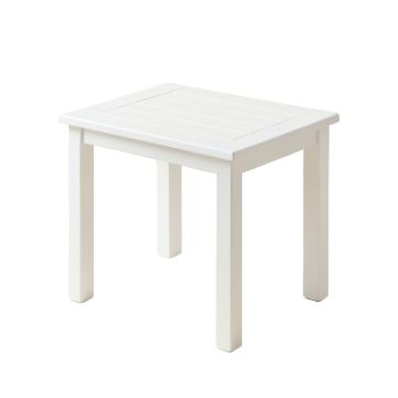 Hazel Branch Compact Balcony Table - White