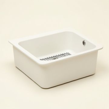 Apollo 36 '' L X 19 '' W Farmhouse/Apron Kitchen Sink With Sink Grid And Strainer (synthetic illustration; no displayed measurements)