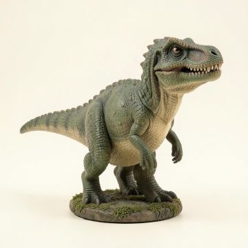 Baby Tyrannosaurus Rex Dino Egg Sculpture (synthetic illustration; no displayed measurements)