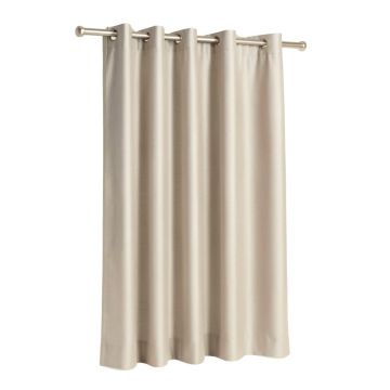 Linen Solid Color Sheer Grommet Single Curtain Panel