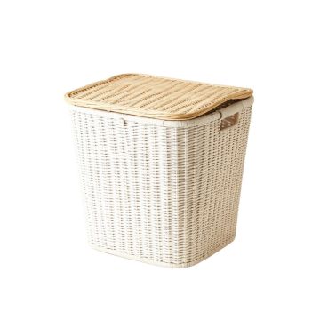 Laurel Branch Laundry Hamper - White