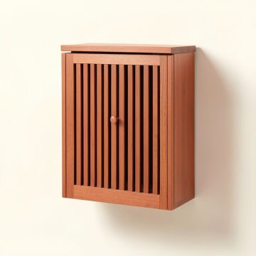 Ash Brook Wall-Mounted Entry Cabinet - Terracotta (synthetic illustration; no displayed measurements)
