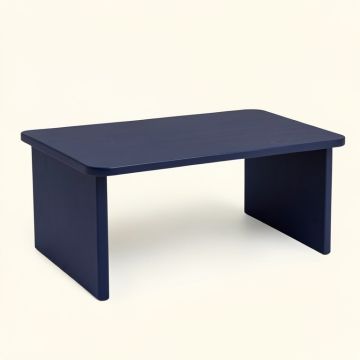 Dune Bend Desktop Monitor Riser - Navy (synthetic illustration; no displayed measurements)