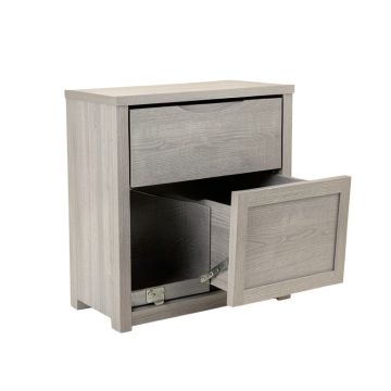 Briar Bend Freestanding Pull-Out Hamper Cabinet - Gray