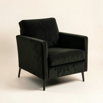 Owain 24 '' Wide Velvet Armchair (synthetic illustration; no displayed measurements)