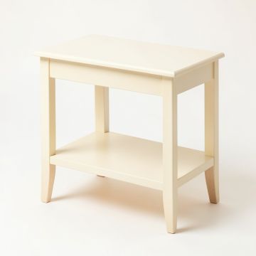 Ridge Brook Side Table - Cream (synthetic illustration; no displayed measurements)