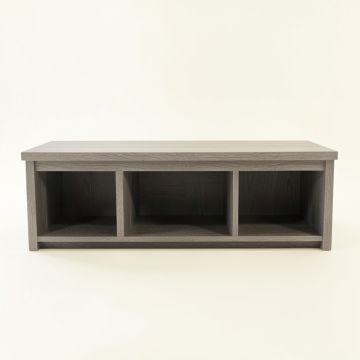 Pine Dell Shoe Storage Bench - Gray (synthetic illustration; no displayed measurements)