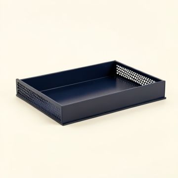 Birch Dale Empty Under-Desk Cable Tray - Navy (synthetic illustration; no displayed measurements)
