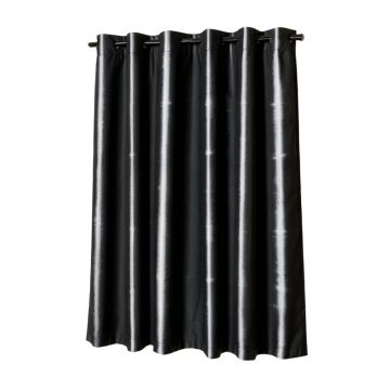 Wacker Shibori Print Striped Blackout Thermal Grommet Single Curtain Panel