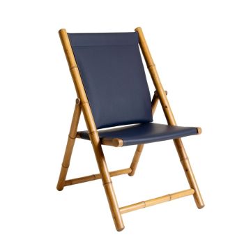 Hazel Crest Folding Outdoor Chair - Navy