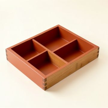 Oak Bend Empty Pantry Drawer Organizer Insert - Terracotta (synthetic illustration; no displayed measurements)