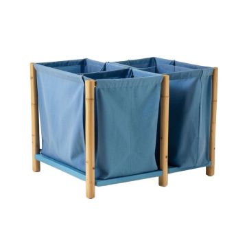 Summit Bend Laundry Sorting Station With Plain Removable Bags - Blue
