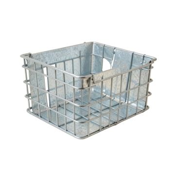 Galvanized Divided Organizer Metal/Wire Crate