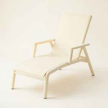 Birch Brook Outdoor Lounge Chair - Cream (synthetic illustration; no displayed measurements)