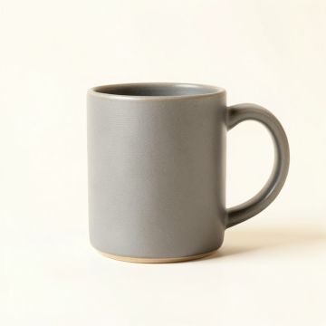Vale Arc Ceramic Mug - Gray (synthetic illustration; no displayed measurements)