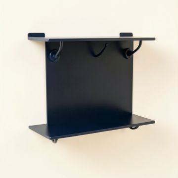 Birch Crest Wall-Mounted Entryway Organizer Shelf - Navy (synthetic illustration; no displayed measurements)