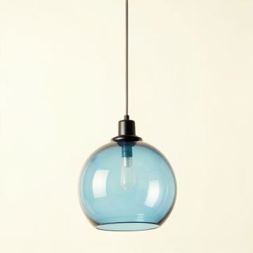Laurel Branch Pendant Light Suspended From One Plain Cable - Blue (synthetic illustration; no displayed measurements)