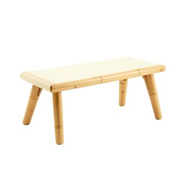 Slate Edge Indoor Bench - Ivory