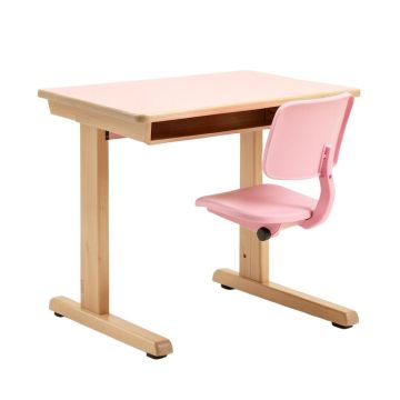 Adjustable Student Desk And Chair Kit Children Learning Table Chair Set Students Writing Table Pink