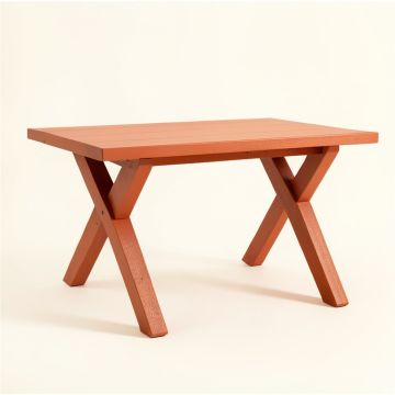Bay Dell Patio Table - Terracotta (synthetic illustration; no displayed measurements)