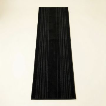 Spruce Bridge Narrow Runner Rug - Black (synthetic illustration; no displayed measurements)